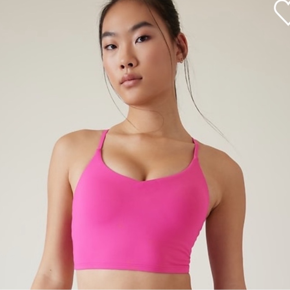 Athleta Ventura Crop Bikini Top A-C // Salvia Pink Medium